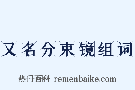 又名分束镜组词是什么意思的图片